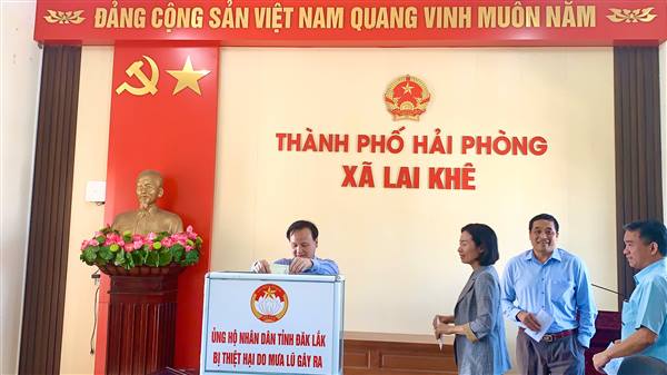 Ban Thường trực UB MTTQ Việt nam xã Lai Khê  triển khai kế hoạch vận động hỗ trợ khắc phục hậu quả mưa lũ tại tỉnh Đắk Lắk