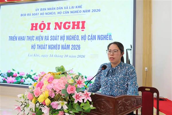 Lai Khê triển khai rà soát hộ nghèo, hộ cận nghèo, hộ thoát nghèo năm 2026