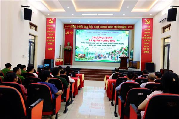 Lai Khê tổ chức Lễ phát động phong trào "Toàn dân chung tay bảo vệ môi trường, vì một Hải Phòng xanh- sạch- đẹp"