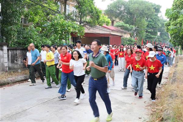Xã Lai Khê hưởng ứng ngày chạy “Chung một quyết tâm xây dựng xã, phường, đẵ khu không ma tuý"