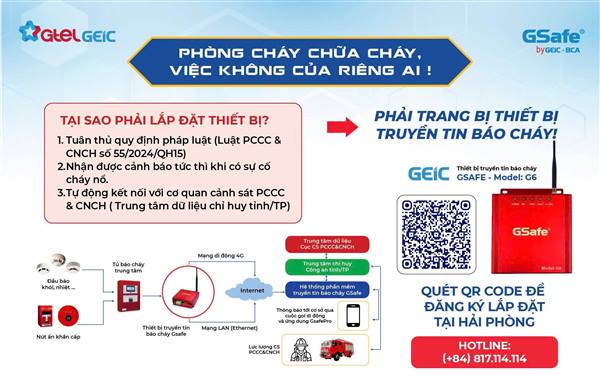 Lai Khê tổ chức tuyên truyền các cơ sở thuộc diện quản lý về Phòng cháy, chữa cháy thực hiện lắp đặt thiết bị truyền tin báo cháy