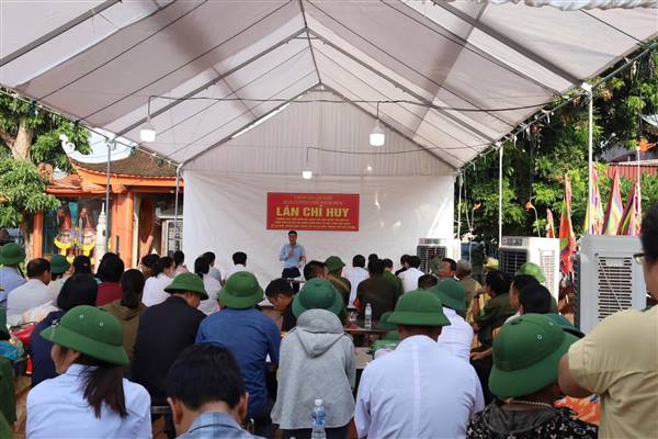 Lai Khê thực hiện cưỡng chế kiểm đếm bắt buộc khi Nhà nước thu hồi đất thực hiện dự án tại thôn Hợp Nhất