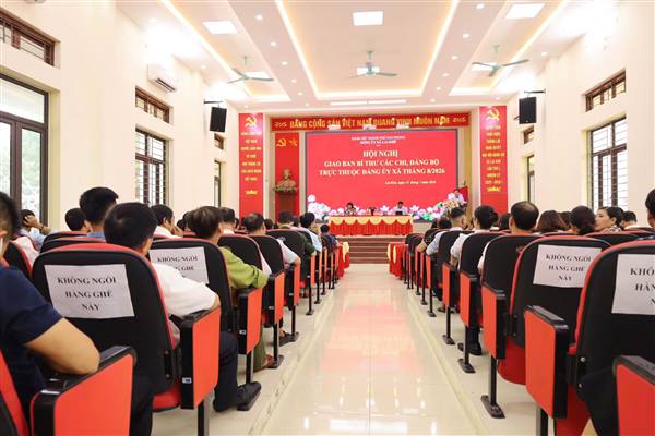 Ban Thường vụ Đảng ủy xã Lai Khê tổ chức Hội nghị giao ban Bí thư chi, Đảng bộ trực thuộc Đảng ủy xã tháng 8 năm 2026