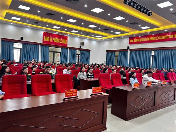 ĐẢNG ỦY PHƯỜNG LÊ CHÂN TỔ CHỨC HỘI NGHỊ TRỰC TUYẾN TẬP HUẤN ỨNG DỤNG SỔ TAY ĐẢNG VIÊN ĐIỆN TỬ