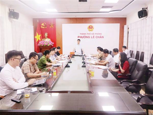 PHƯỜNG LÊ CHÂN TỔ CHỨC HỘI NGHỊ TRIỂN KHAI HOẠT ĐỘNG PHỐI HỢP GIỮA UBND, UBMTTQ VÀ CÁC TỔ CHỨC CHÍNH TRỊ - XÃ HỘI