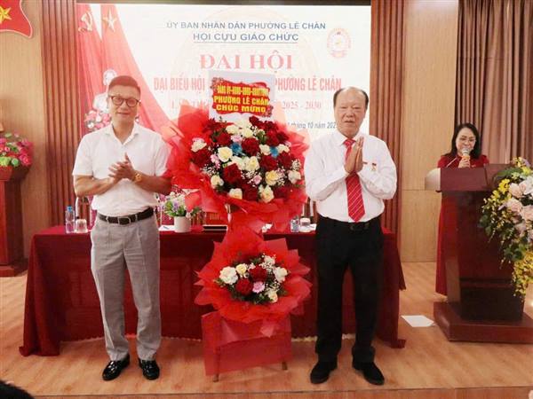PHƯỜNG LÊ CHÂN TỔ CHỨC ĐẠI HỘI HỘI CỰU GIÁO CHỨC LẦN THỨ I, NHIỆM KỲ 2025 – 2030