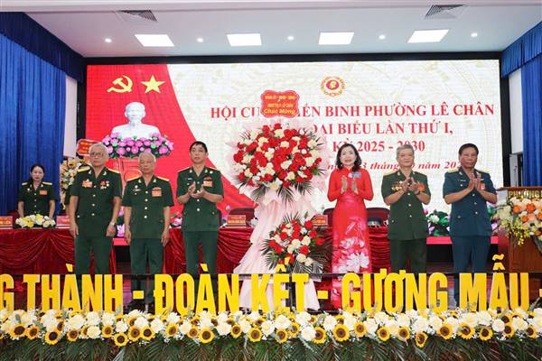 ĐẠI HỘI ĐẠI BIỂU HỘI CỰU CHIẾN BINH PHƯỜNG LÊ CHÂN LẦN THỨ I, NHIỆM KỲ 2025 – 2030