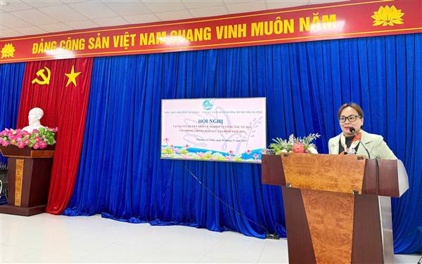 HỘI LHPN PHƯỜNG LÊ CHÂN TỔ CHỨC HỘI NGHỊ TRUYỀN THÔNG CÔNG TÁC XÃ HỘI VỚI PHÒNG, CHỐNG BẠO LỰC GIA ĐÌNH