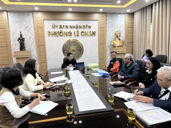 PHƯỜNG LÊ CHÂN LÀM VIỆC VỚI BAN QUẢN LÝ CÁC DI TÍCH, TÍN NGƯỠNG VỀ CÔNG TÁC CHUẨN BỊ LỄ HỘI ĐẦU NĂM 2026