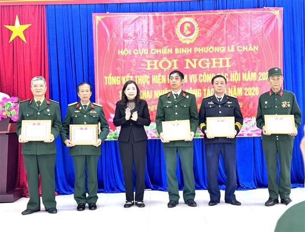 HỘI CỰU CHIẾN BINH PHƯỜNG LÊ CHÂN TỔ CHỨC HỘI NGHỊ TỔNG KẾT CÔNG TÁC NĂM 2025