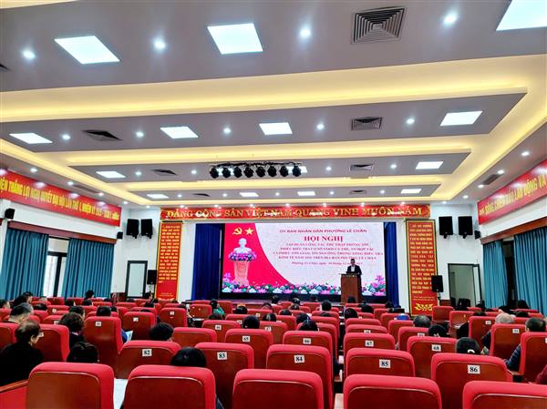 HỘI NGHỊ TẬP HUẤN CÔNG TÁC THU THẬP THÔNG TIN TỔNG ĐIỀU TRA KINH TẾ NĂM 2026 TRÊN ĐỊA BÀN PHƯỜNG LÊ CHÂN