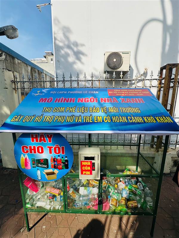 Phường Lê Chân: Hội LHPN phường ra mắt mô hình “Ngôi nhà xanh”, công trình chào mừng Đại hội đại biểu Đảng bộ phường Lê Chân lần thứ I, nhiệm kỳ 2025 – 2030.