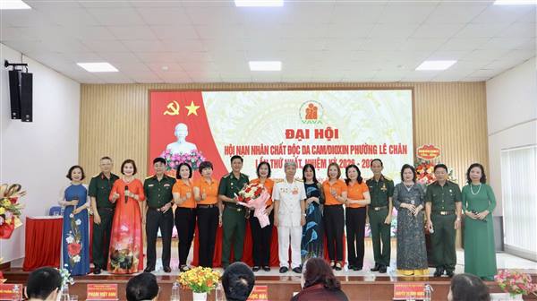 Phường Lê Chân tổ chức thành công Đại hội Hội Nạn nhân chất độc da cam/dioxin lần thứ nhất, nhiệm kỳ 2026 – 2031