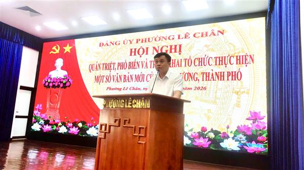 PHƯỜNG LÊ CHÂN QUÁN TRIỆT CÁC CHỦ TRƯƠNG MỚI VỀ CÔNG TÁC DÂN TỘC, TÔN GIÁO