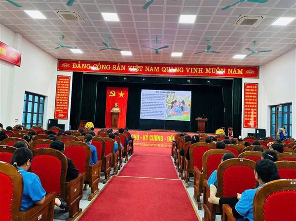 Phường Lê Đại Hành tổ chức chương trình tuyên truyền công tác dân số, kế hoạch hóa gia đình, chăm sóc và bảo vệ sức khỏe cho cán bộ hội viên phụ nữ và đoàn viên thanh niên trên địa bàn phường năm 2025.