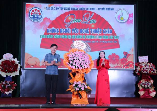 CHƯƠNG TRÌNH GIAO LƯU VĂN NGHỆ CHÀO MỪNG THÀNH CÔNG ĐẠI HỘI ĐẠI BIỂU ĐẢNG BỘ PHƯỜNG LÊ ĐẠI HÀNH LẦN THỨ I, NHIỆM KỲ  2025 -2030 