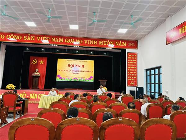 HỘI NGHỊ ỦY BAN NHÂN DÂN PHƯỜNG THÁNG 9 (MỞ RỘNG)
