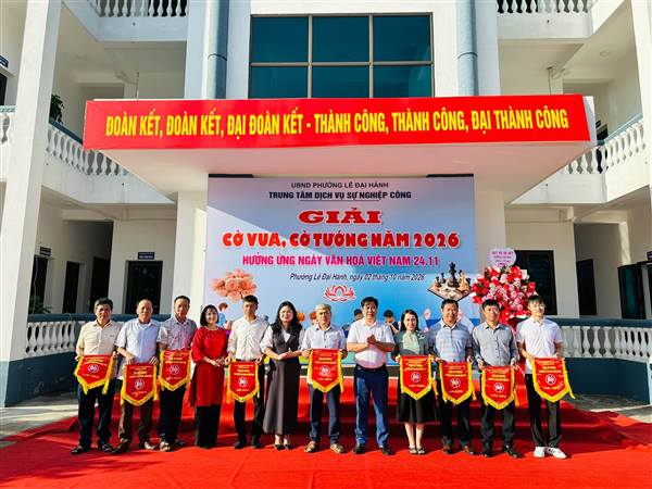PHƯỜNG LÊ ĐẠI HÀNH TỔ CHỨC GIẢI CỜ TƯỚNG NĂM 2026