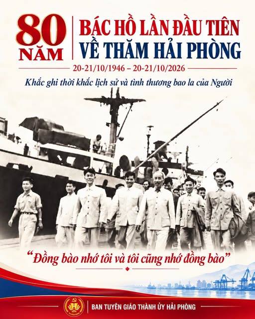 80 NĂM BÁC HỒ LẦN ĐẦU TIÊN VỀ THĂM HẢI PHÒNG: KHẮC GHI THỜI KHẮC LỊCH SỬ VÀ TÌNH THƯƠNG BAO LA CỦA LÃNH TỤ
