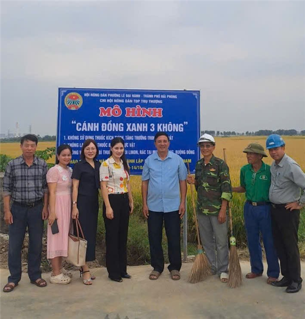 🌿 HỘI NÔNG DÂN PHƯỜNG LÊ ĐẠI HÀNH RA MẮT MÔ HÌNH “CÁNH ĐỒNG XANH 3 KHÔNG” 🌿