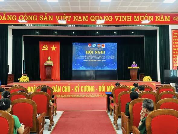 
ỦY BAN MẶT TRẬN TỔ QUỐC VIỆT NAM PHƯỜNG VÀ CÁC ĐOÀN THỂ CHÍNH TRỊ PHƯỜNG LÊ ĐẠI HÀNH TRIỂN KHAI CAO ĐIỂM CÀI ĐẶT SỔ SỨC KHỎE ĐIỆN TỬ TRÊN VNEID