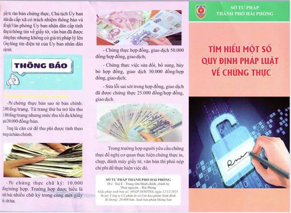 Tờ gấp Tìm hiểu một số quy định pháp luật về chứng thực