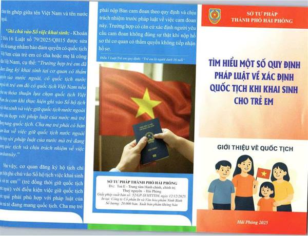 Tìm hiểu một số quy định pháp luật về xác định quốc tịch khi khai sinh cho trẻ em