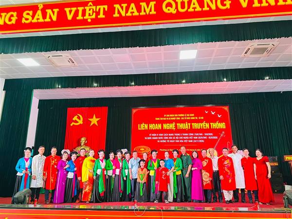 PHƯỜNG LÊ ĐẠI HÀNH TỔ CHỨC LIÊN HOAN NGHỆ THUẬT TRUYỀN THỐNG CHÀO MỪNG CÁCH MẠNG THÁNG TÁM  THÀNH CÔNG VÀ QUỐC KHÁNH 2/9 VÀ HƯỚNG TỚI NGÀY VĂN HÓA VIỆT NAM 24/11/2026