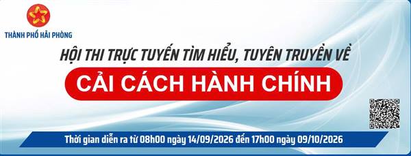 PHỤ LỤC HƯỚNG DẪN
Đăng ký, đăng nhập, tham gia Vòng 1 Hội thi trực tuyến
tìm hiểu công tác cải cách hành chính thành phố Hải Phòng năm 2026
