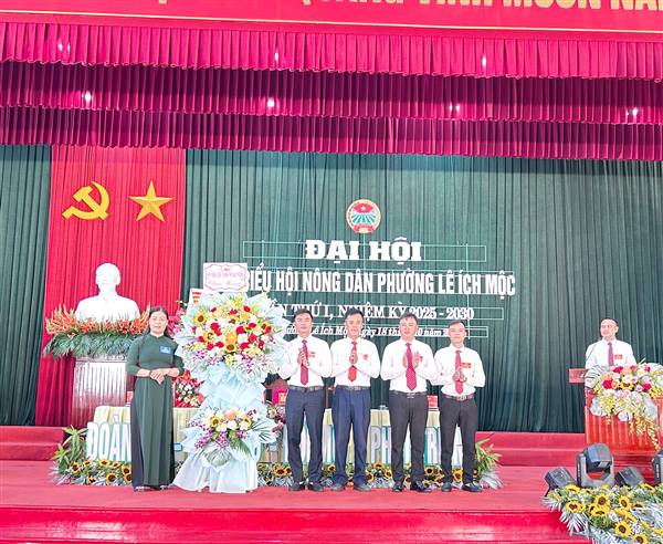  Đại Hội Đại Biểu Hội Nông Dân Phường Lê Ích Mộc Lần Thứ I – Nhiệm Kỳ 2025–2030 
Phát huy tinh thần “Đoàn kết – Dân chủ – Đổi mới – Phát triển”

