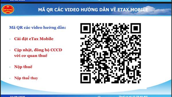 Hướng dẫn cài đặt, sử dụng ETAX MOBILE