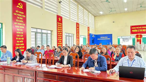 Phường Lê Ích Mộc tổ chức hội nghị đối thoại với các hộ dân thuộc diện thu hồi đất thực hiện dự án cụm công nghiệp làng nghề cơ khí và đúc Thủy Nguyên

