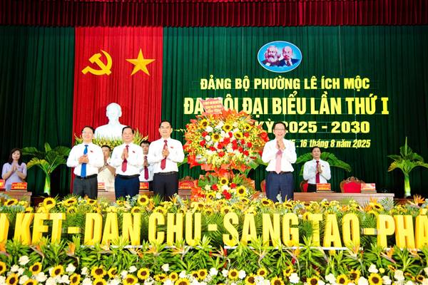 Đại hội Đại biểu Đảng bộ phường Lê Ích Mộc lần thứ I, nhiệm kỳ 2025 – 2030
