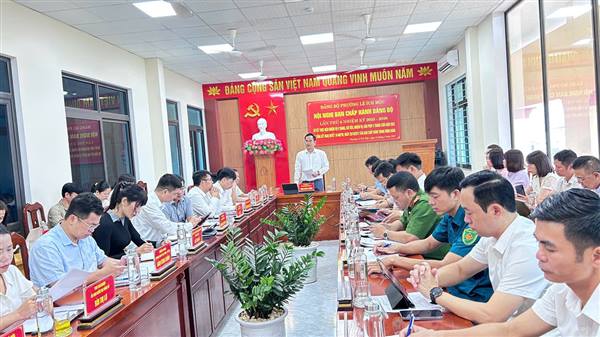 Đảng bộ Phường Lê Ích Mộc tổ chức Hội nghị Ban chấp hành Đảng bộ lần thứ 4 nhiệm kỳ 2025-2030, sơ kết thực hiện nhiệm vụ 9 tháng, chỉ tiêu, nhiệm vụ, giải pháp 3 tháng cuối năm 2025