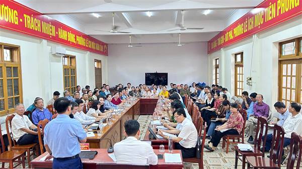 Phường Lê Ích Mộc tổ chức Hội nghị triển khai các biện pháp phòng, chống bão số 9 (RAGASA)