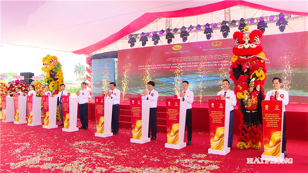 Đồng loạt khởi công, khánh thành 14 dự án, công trình tại Hải Phòng
