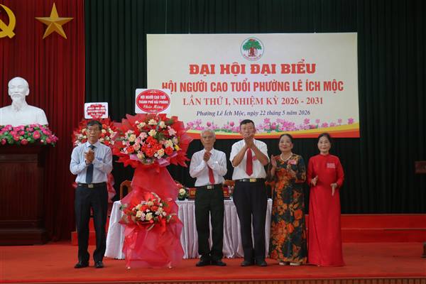 Phường Lê Ích Mộc: Tổ chức thành công Đại hội Đại biểu Hội Người cao tuổi lần thứ nhất, nhiệm kỳ 2026 - 2031