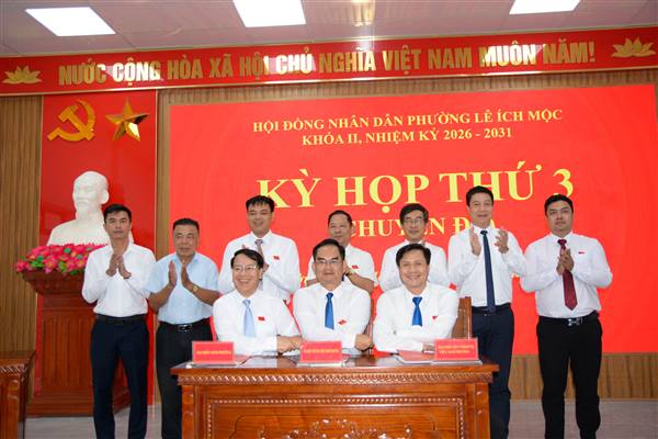 HĐND Phường Lê Ích Mộc tổ chức thành công Kỳ họp thứ 3 (chuyên đề), khóa II, nhiệm kỳ 2026 – 2031