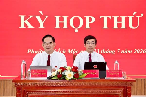 Hội đồng nhân dân Phường Lê Ích Mộc khai mạc Kỳ họp thứ 4, khóa II, nhiệm kỳ 2026 – 2031