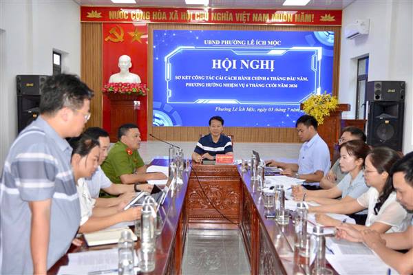 Sơ kết công tác cải cách hành chính 6 tháng đầu năm, triển khai nhiệm vụ 6 tháng cuối năm 2026