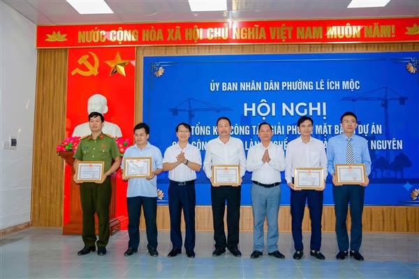 Phường Lê Ích Mộc tổng kết công tác giải phóng mặt bằng Dự án Cụm công nghiệp làng nghề cơ khí và đúc Thủy Nguyên