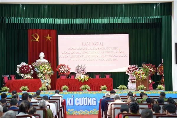 PHƯỜNG LÊ THANH NGHỊ TỔ CHỨC HỘI NGHỊ RÀ SOÁT, LÀM SẠCH DỮ LIỆU; TUYÊN TRUYỀN LUẬT PHÒNG CHÁY, CHỮA CHÁY VÀ CỨU NẠN, CỨU HỘ