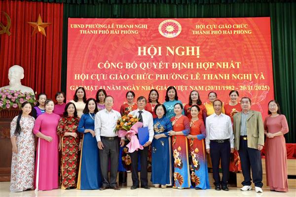 HỘI CỰU GIÁO CHỨC PHƯỜNG LÊ THANH NGHỊ CÔNG BỐ QUYẾT ĐỊNH SÁP NHẬP, HỢP NHẤT TỔ CHỨC HỘI