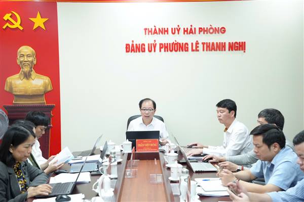 BAN THƯỜNG VỤ ĐẢNG ỦY PHƯỜNG LÊ THANH NGHỊ HỌP PHIÊN THỨ 18 TRIỂN KHAI NHIỆM VỤ TRỌNG TÂM