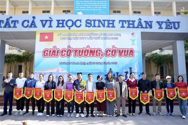 SÔI NỔI GIẢI CỜ TƯỚNG, CỜ VUA PHƯỜNG LÊ THANH NGHỊ TRONG CHƯƠNG TRÌNH ĐẠI HỘI TDTT PHƯỜNG LẦN THỨ X – NĂM 2025