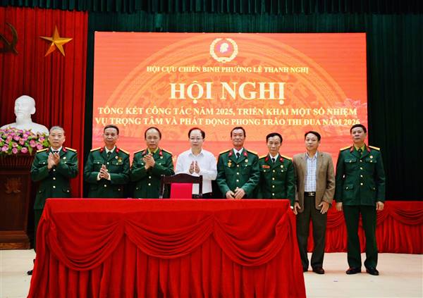 HỘI CỰU CHIẾN BINH PHƯỜNG LÊ THANH NGHỊ TỔ CHỨC HỘI NGHỊ TỔNG KẾT CÔNG TÁC NĂM 2025 VÀ TRIỂN KHAI NHIỆM VỤ NĂM 2026

