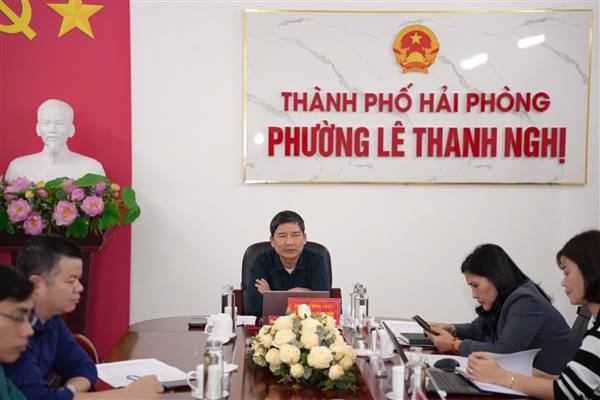UBND PHƯỜNG LÊ THANH NGHỊ TỔ CHỨC PHIÊN HỌP THƯỜNG KỲ THÁNG 12/2025