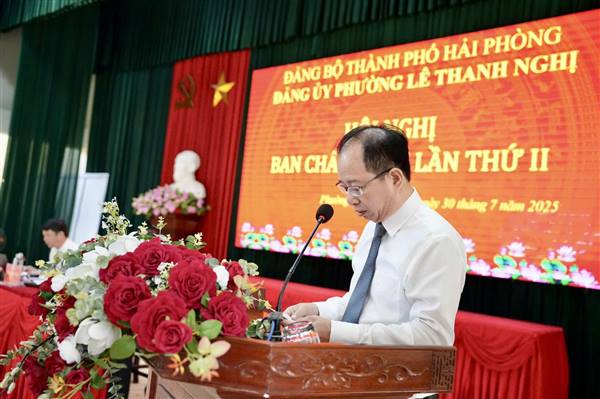 ĐẢNG ỦY PHƯỜNG LÊ THANH NGHỊ TỔ CHỨC HỘI NGHỊ BAN CHẤP HÀNH LẦN THỨ 2, NHIỆM KỲ 2025–2030