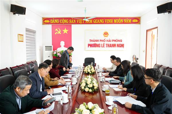 PHƯỜNG LÊ THANH NGHỊ TIẾP ĐOÀN GIÁM SÁT TRIỂN KHAI TỔNG ĐIỀU TRA KINH TẾ NĂM 2026