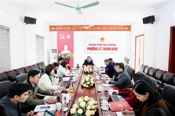 BAN THƯỜNG VỤ ĐẢNG ỦY PHƯỜNG LÊ THANH NGHỊ HỌP PHIÊN THỨ 22 ĐỂ NGHE VÀ CHO Ý KIẾN NHIỀU NỘI DUNG TRỌNG TÂM ĐẦU NĂM 2026